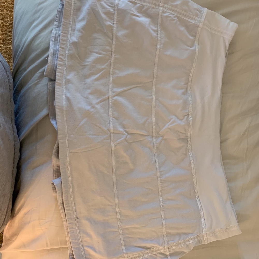 Lululemon white tennis skirt